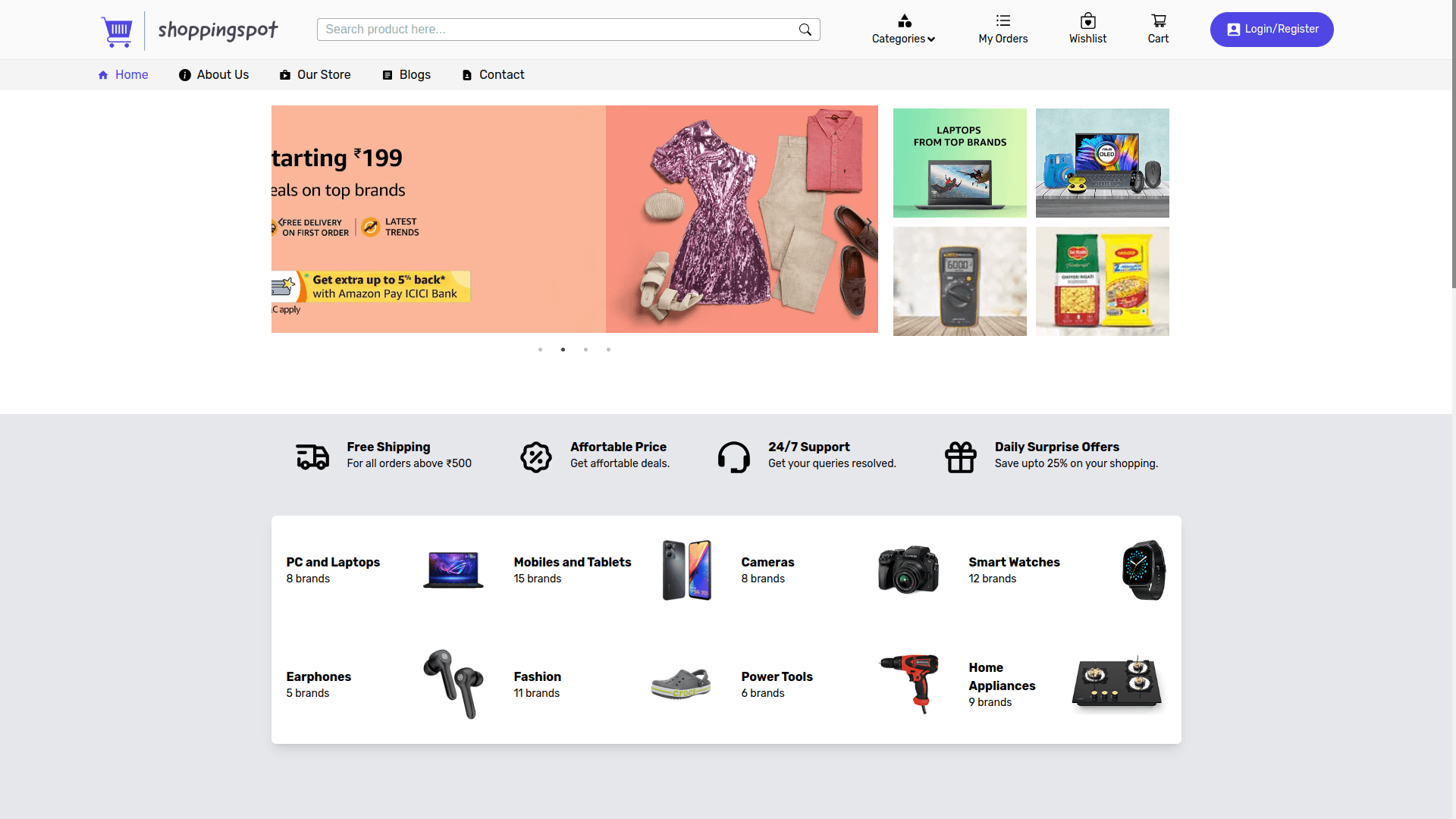 Shopping Spot Ecommerce App